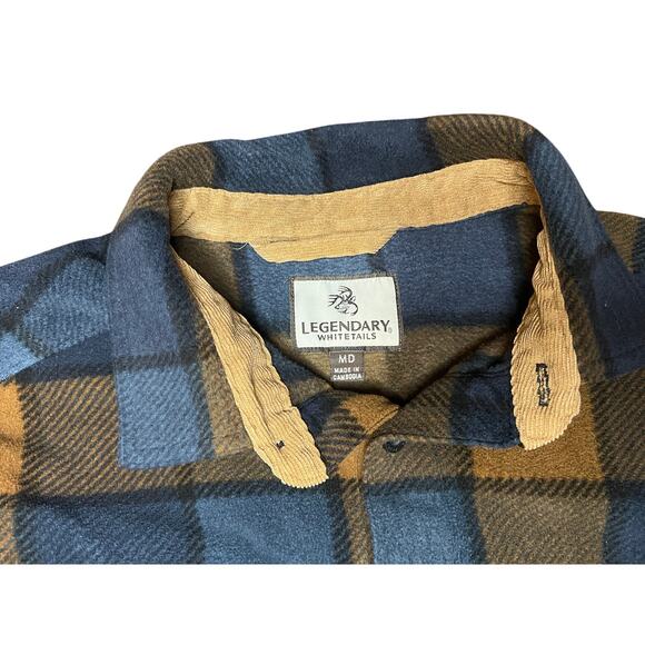 Men's Legendary Whitetails Navigator Fleece Button Up Shirt Jacket Size Medium - Picture 4 of 9